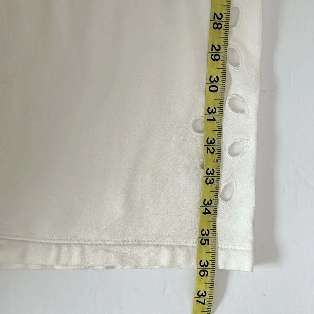 IVORY & BIRCH PJ Salvage Summer Eyelet Banded Pant large NWT